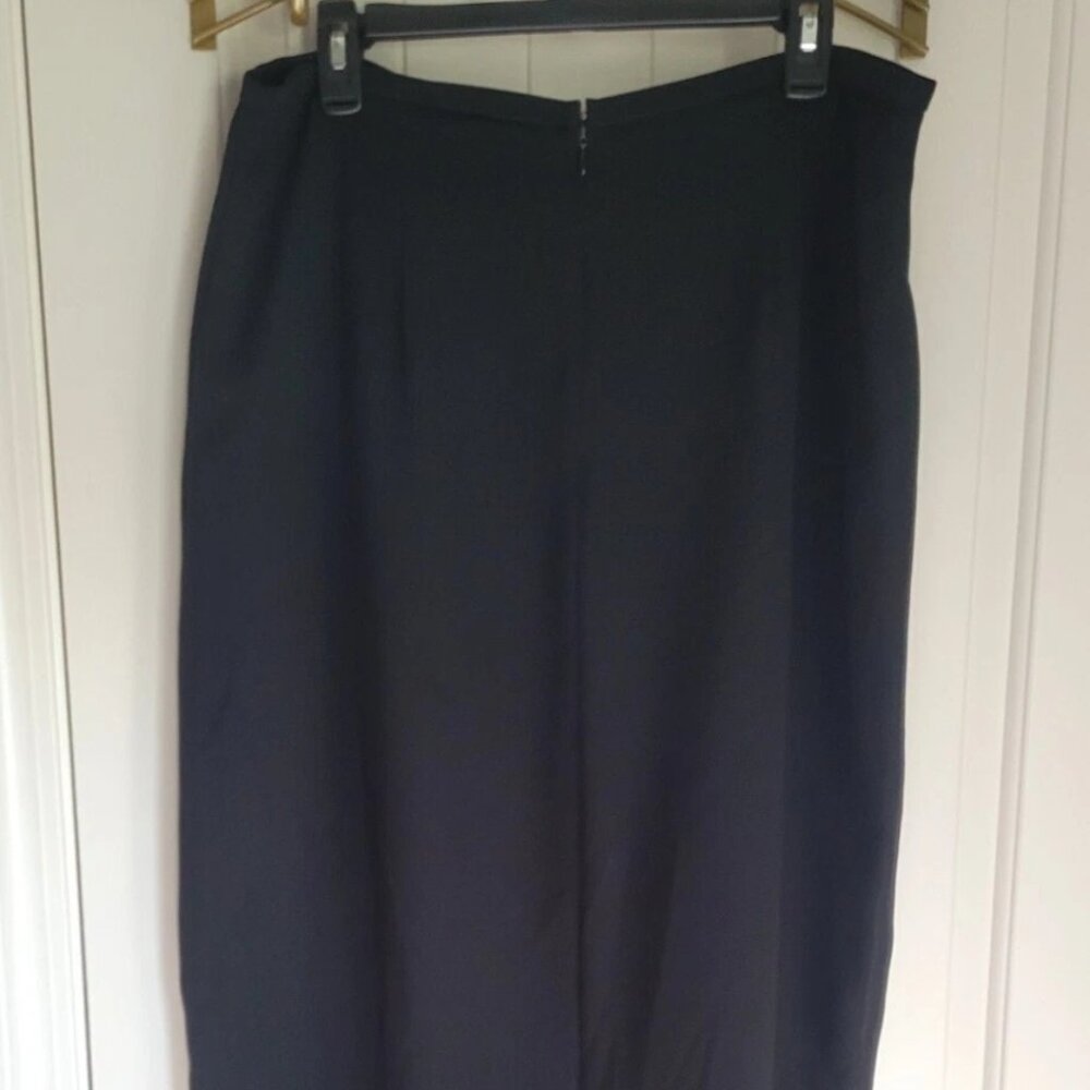 Long Black Skirt Dressy Womens Size 14/16 Dressbarn - Picture 3 of 6